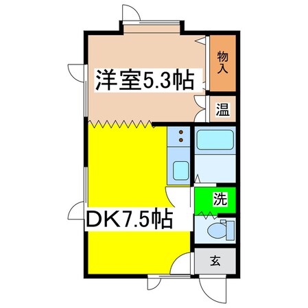 セントラルハイツの物件間取画像